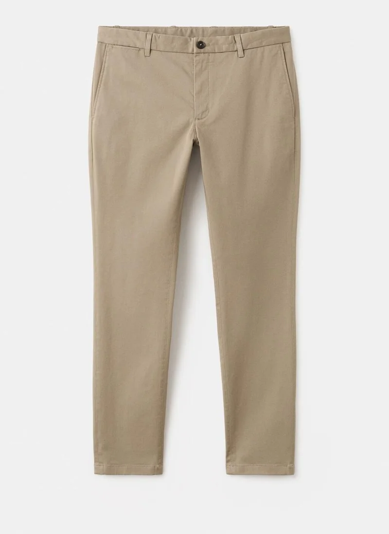 Mango Man  Barna slim-fit twill chino trousers for Men | Best Price UAE